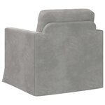 vidaXL Canapé Gris clair 78 x 78 x 80 cm Velours