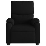 vidaXL Fauteuil inclinable de massage noir tissu