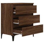 vidaXL Buffet Chêne marron 60x35x70 cm Bois d'ingénierie