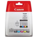 Canon pack de 4 cartouches pgi-570/cli-571 pgbk/bk/c/m/y - noir + couleur