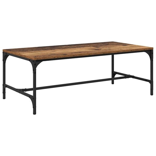 vidaXL Table basse Bois Ancien 100 x 50 x 35 cm Bois d'ingénierie
