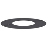 vidaXL adapté pour anneau d'arbre plat Noir Ø30 / 60 cm Acier