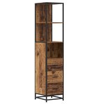 vidaXL Ensemble de mobilier de salle de bain 4 Pièces Bois Ancien