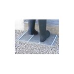 Grille gratte pieds en acier galvanisé 60 x 30 cm