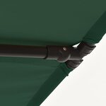 vidaXL Parasol de jardin avec mât en aluminium 180x110 cm vert