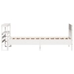 vidaXL Cadre de lit sans matelas blanc 90x200 cm bois de pin massif