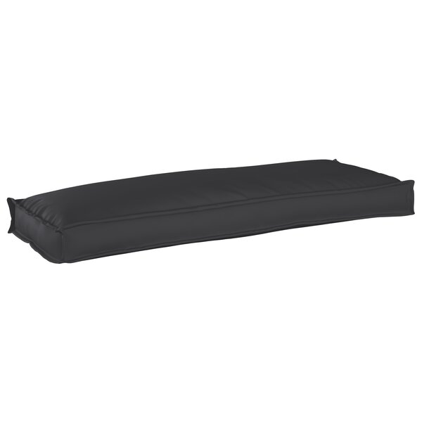vidaXL Coussin de palette pour banc noir 110 x 40 x 8 cm en tissu Oxford