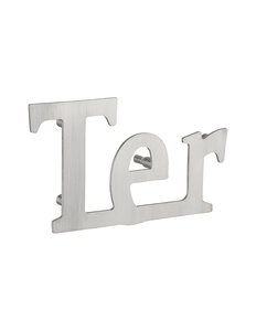 THIRARD - Lettre Ter à visser  inox  H.80mm - THIRARD