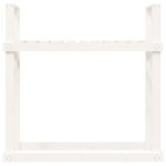 vidaXL Support pour bois de chauffage Blanc 110x35x108 5cm Bois de pin