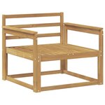 vidaXL Sofa de milieu extérieur Bois d'Acacia Massif Blanc