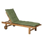 Madison Coussin de chaise longue Basic 200x60 cm vert