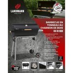 LANDMANN Barbecue a charbon Black Taurus 660 - Acier émaillée