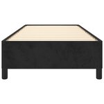 vidaXL Cadre de lit sans matelas noir 100x200 cm velours