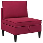 vidaXL Ensemble de meubles pour le salon 4 Pièces Bordeaux Velours