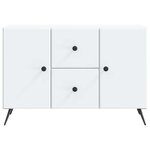 vidaXL Buffet Blanc 89 x 34 5 x 60 cm Bois d'ingénierie