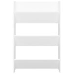vidaXL Armoire à chaussures murale Blanc 60x18x90 cm Aggloméré