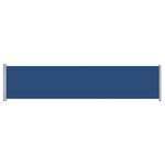 vidaXL Auvent latéral rétractable de patio 140x600 cm bleu