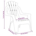 vidaXL Chaises de jardin pour enfants lot de 2 bleu 37x34x44 cm PP