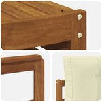 vidaXL Ensemble de canapés d'extérieur 5 pc Naturel et Crème