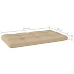 vidaXL Salon de jardin palette 6Pièces avec coussins pin imprégné de gris