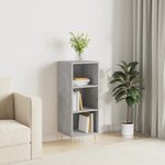 vidaXL Buffet gris béton 34 5x32 5x90 cm bois d'ingénierie