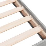 vidaXL Cadre de lit sans matelas gris béton 90x190 cm