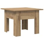 vidaXL Table basse chêne artisanal Bois d'ingénierie