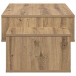 vidaXL Table basse Chêne artisanal 105 x 50 x 32 5 cm