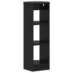 vidaXL Meuble d'appoint Noir 40 x 40 x 100 cm Bois d’ingénierie
