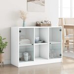 vidaXL Buffet blanc 102x37x75 5 cm bois d'ingénierie