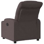 vidaXL Fauteuil inclinable Marron foncé Tissu