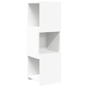 vidaXL Meuble d'angle Blanc 30 5x30x95cm Bois d'ingénierie