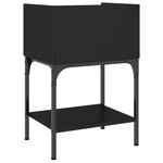 vidaXL Tables de chevet 2 Pièces noir 40 5x31x60 cm bois d’ingénierie