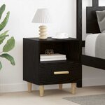 vidaXL Cabinet de chevet 2 Pièces Chêne noir 40 x 35 x 47.5 cm
