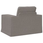 vidaXL Canapé Taupe 103 x 80 x 82 cm tissu