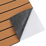 vidaXL Tapis de bateau Rayé Marron et noir 240 x 60 cm EVA