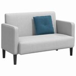 vidaXL Coussin de Dos Bleu 50 x 45 cm Tissu en velours côtelé