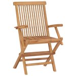 Vidaxl chaises de jardin avec coussins rouge 2 pièces bois de teck massif