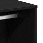 vidaXL Cabinet de Cosmétiques avec tiroir Chêne noir 80 x 40 x 75 cm