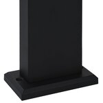Vidaxl lampe led d'extérieur 9 w noir ovale
