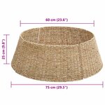 vidaXL Collier de sapin de Noël Marron 75 x 75 x 25 cm