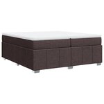 vidaXL Sommier à lattes de lit avec matelas Marron foncé 200x200 cm