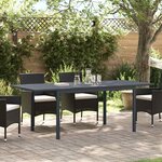 vidaXL Table d'Extension 2 Pièces Anthracite 210 x 90 x 73 cm Acier