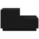 vidaXL Table de chevet Chêne noir 70 x 36 x 40.5 cm Bois d'ingénierie