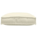 vidaXL Coussins de palette pour siège 4 Pièces Crème 40x40x8 cm Tissu Oxford