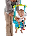 Bright starts balancelle de porte pour bébés "bounce'n spring" turquoise
