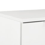 vidaXL Buffet Blanc brillant 71 x 35 x 80 cm Bois d'ingénierie