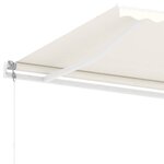 vidaXL Auvent automatique sur pied 600x300 cm Crème