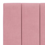 vidaXL Lit avec matelas rose 140x190 cm velours