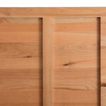 vidaXL Table à manger avec bord naturel 320x100x74cm bois massif chêne
